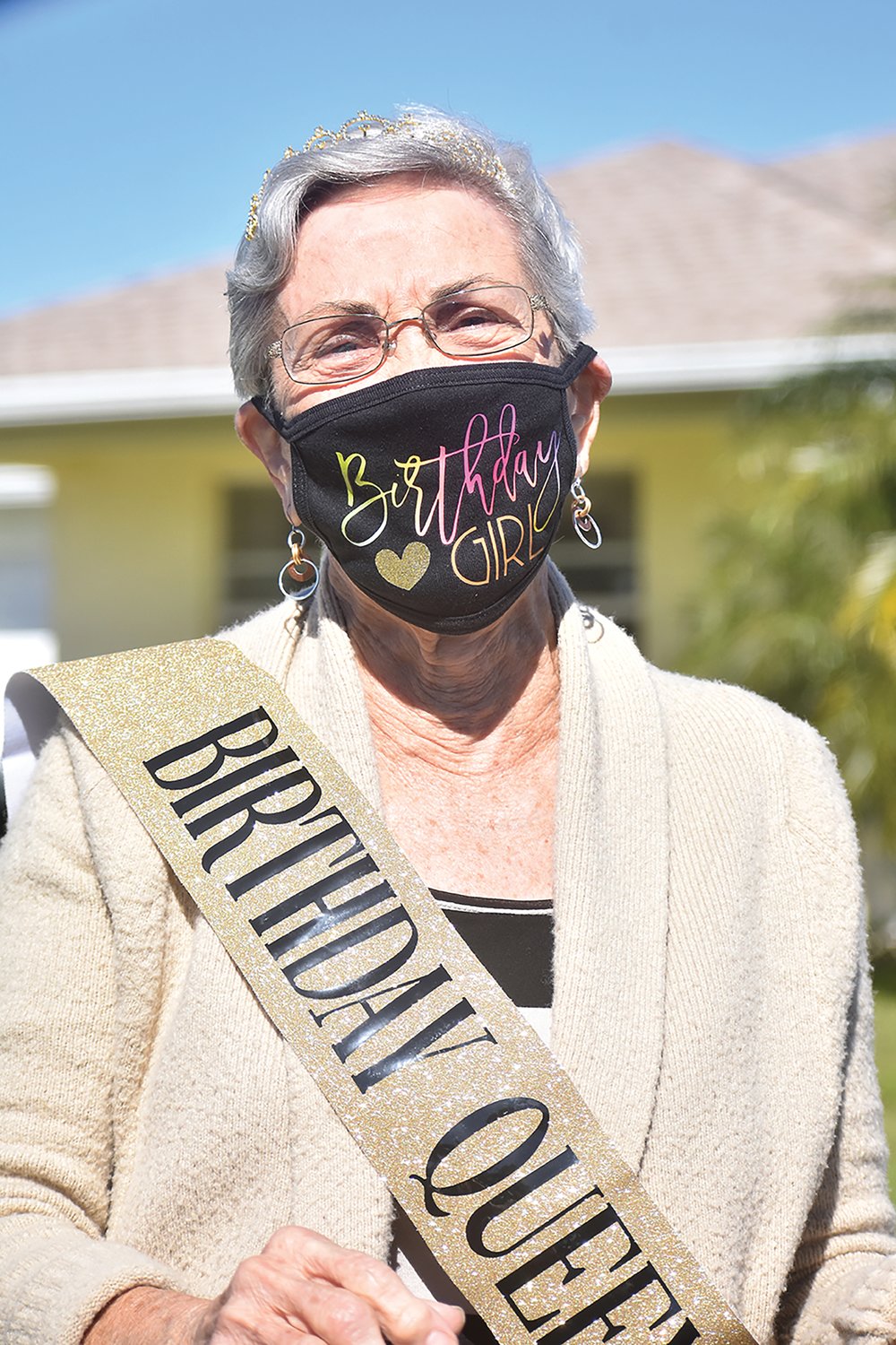 The birthday queen Raye Deusinger celebrated her 85th birthday with family and friends.